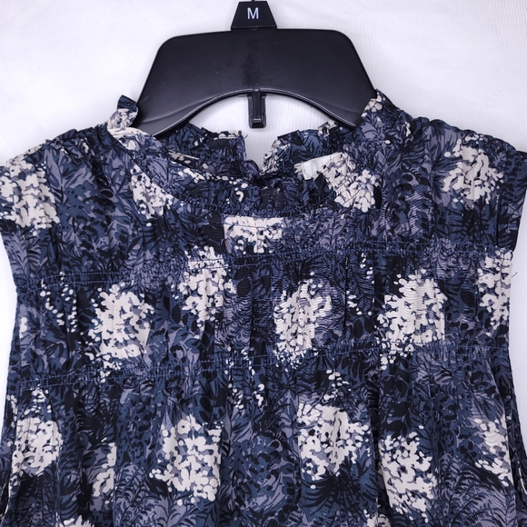 JOIE Women's Baltic Print Ruffle Sleeveless Blouse SMALL - Picture 2 of 10